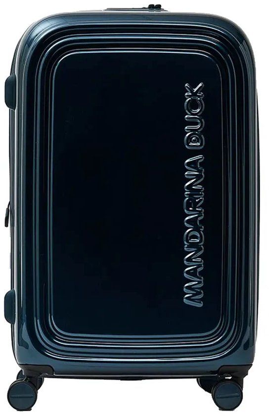 Mandarina Duck Logoduck + Metal Ouv32 Reistas Met Wielen Blauw