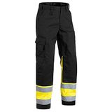 Blåkläder Blaklader Werkbroek High Vis 1564-1811 - Zwart/High Vis Geel - D96