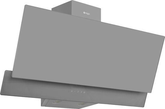 Wiggo WE-E923G(G) - 90cm - Schuine Afzuigkap - Grijs Dubbel Glas