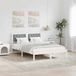 vidaXL Bedframe Lichtgrijs 140 x 190 cm Massief grenenhout