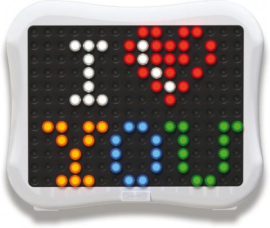 Quercetti Peg Brite Mozaïek Led Junior 122-delig - Multicolor