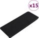vidaXL Trapmatten - Zelfklevend - 15 stuks - 65x24,5x3,5 cm - Zwart