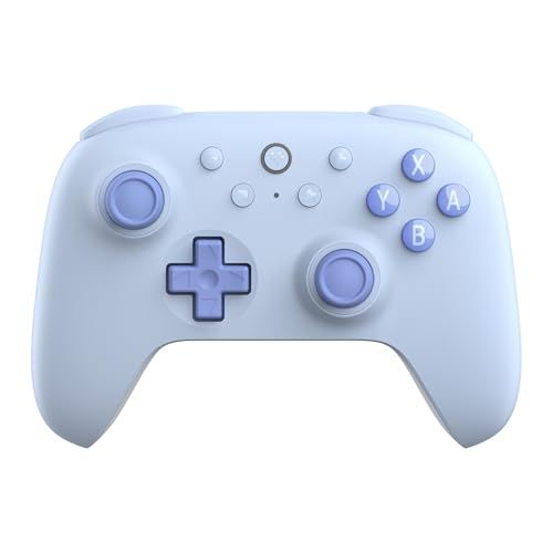 8BitDo RET00498 Ultimate 2C Bluetooth-controller voor Switch, draadloze controller met 6-assige bewegingsbediening, Rumble-trilling, D-pad en geraffineerde bumper en Hall-effect joysticks (blauw)