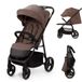 Kinderkraft TRIG 3 - Poussette canne - Grande assise - Roues anti-crevaison - Jusqu'à 25 kg - Marron