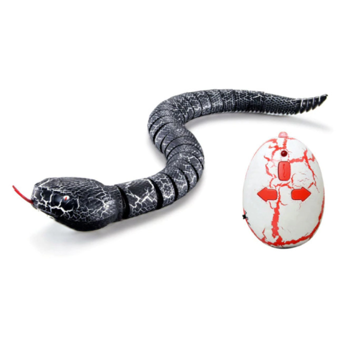 Stuff Certified RC Cobra Viper met Afstandsbediening - Slang Speelgoed Bestuurbaar Robot Dier Zwart-Wit