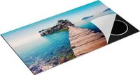 Chefcare Inductie Beschermer Pad op het Water naar een Grieks Eiland - 95x55 cm - Multicolor