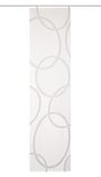 84990 PINALO 84990 | schuifgordijn linnenstructuur, scherli-motief, 245 x 60 cm (hoogte x breedte), grijs