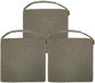 Hesperide coussin de chaise Sofia - 3x - 40 x 40 x 4 cm - laurier vert - bouclé - intérieur/extérieur