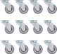 vidaXL Roulettes 12 pc 50 mm