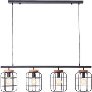 Brilliant Gwen Hanglamp - 4-lichts E27 - Zwart