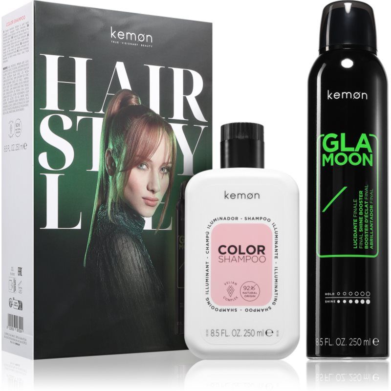 Kemon Group Kemon Color Glamoon Shampoo + Conditioner Bundle für farbiges Haar (Vloeibare shampoo, 250 ml)