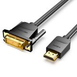Vention adaptateur de câble vidéo ABFBI 3 m HDMI Type A (Standard) vers DVI-D Noir