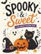 Spooky & Sweet: A Halloween Coloring Book