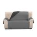 Martina Home Bankhoes gewatteerd, omkeerbaar, barnsteen, 3-zits, XL, antraciet/zwart