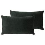Evans Lichfield Sunningdale polyester gevulde kussens (Twin Pack), houtskool, 30 x 50 cm