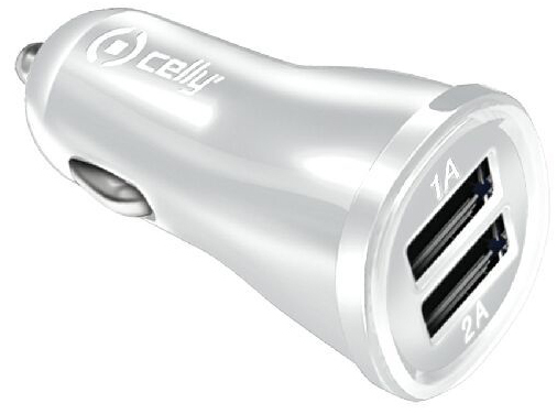 Celly Car Charger 2 x USB 2.1A White