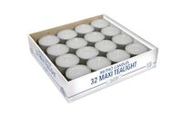Cereria di Giorgio Risthø Maxi Tealight met cup, was, wit, 5.9 x 5.9 x 2.3 cm, 32 stuks