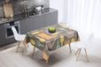 Bonamaison Tafelkleed, Anti-Mold, Sneldrogend, Waterdicht, 100% Polyester Tafellaken, Willekeurig patroon, 140 x 140 Cm