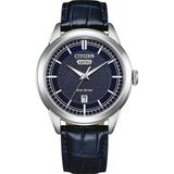 Citizen AW0151-00LC Horloge - Leer - Blauw - Ø 40.5 mm