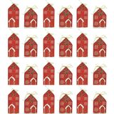 Calendrier de l'Avent DIY Maisons de Noël Kit de remplissage de boîtes