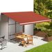 Maison Exclusive - Pièce de rechange pour store, orange et marron, 600x350 cm, polyester