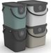 Rotho Albula Afvalscheiders - Set van 4 - 2x 25L en 2x 40L - Diverse Kleuren