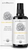 Alteya Organics Bulgaars Rozenwater Violet Glass Bottle - spray 200 ml Biologisch