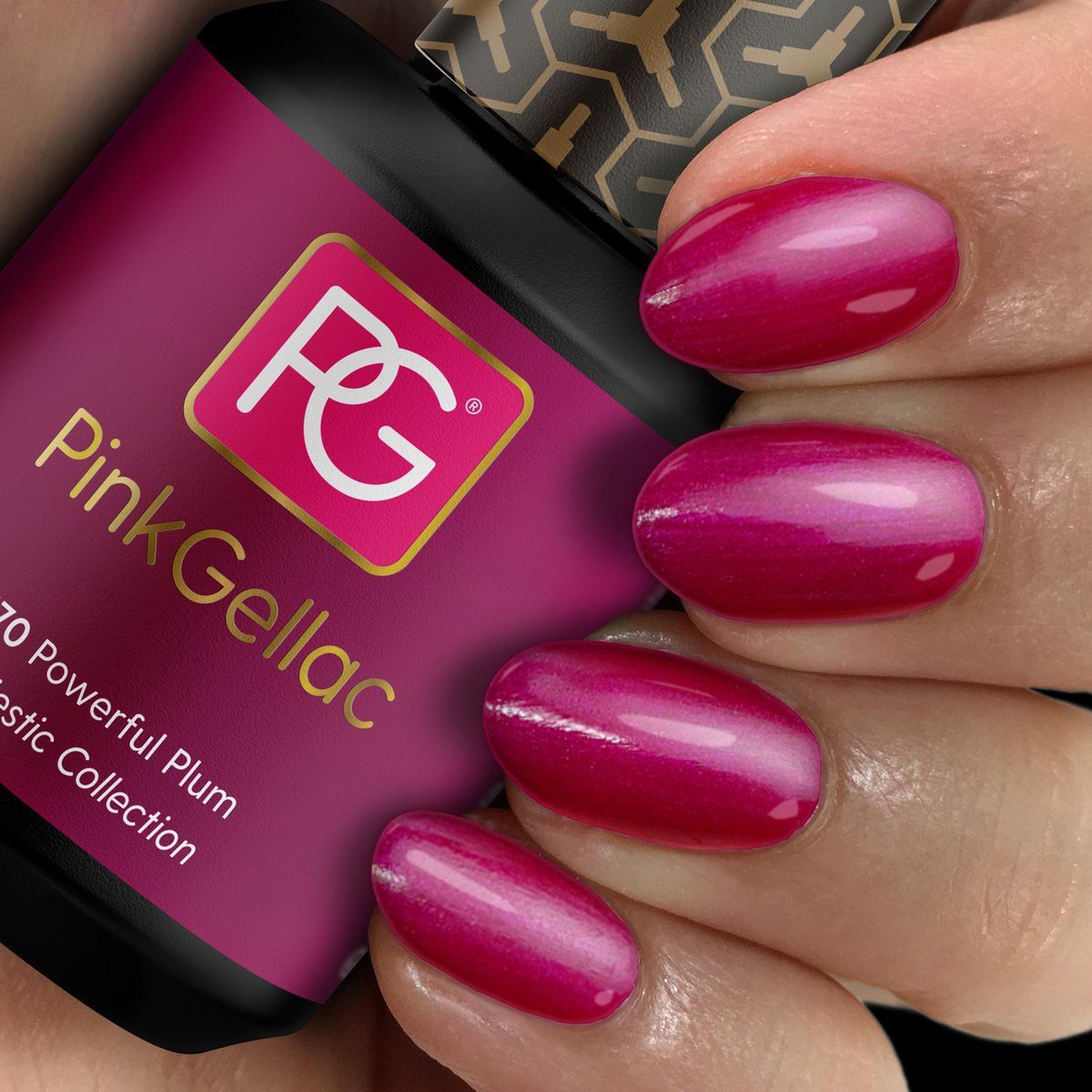 Pink Gellac - Powerful Plum - Gellak - Vegan - Paars - Glanzend - 15ml