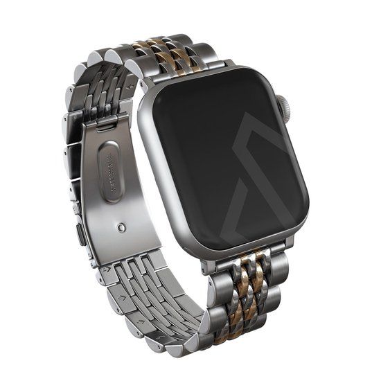 BURGA Apple Watch Metalen Bandje - Chic Royal - Platina Goud - 38mm / 40mm / 41mm