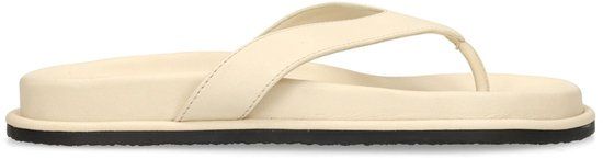 Sacha - Dames - Off white leren slippers - Maat 38