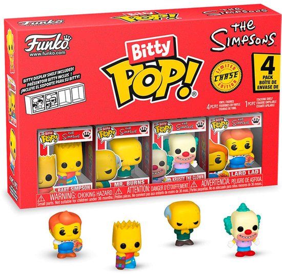 Funko Bitty Pop! - The Simpsons - Bart Simpson / Mr. Burns / Krusty the Clown / Random Chase