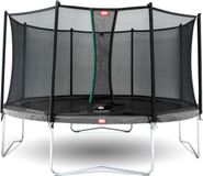 BERG Favorit Regular Trampoline - 430 cm - Rond - Grijs - Inclusief Veiligheidsnet
