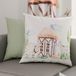 PETTI Artigiani Italiani - 1 paar kussenslopen 40 x 40 cm, van microvezel, decoratief kussen voor slaapkamer, bank, woonkamer, set van 2 kussenslopen, groene boerderij, 100% Made in Italy