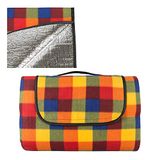 Idena 30230 - Picknickdeken, ca. 150 x 195 cm groot, voor 2 tot 4 personen, waterafstotende onderkant, bovenkant met fleece, ideaal voor camping, picknick, strand en op reis