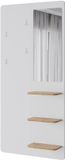 Vicco Jochen Garderobe – 70 x 150 cm met spiegel Wit/eiken