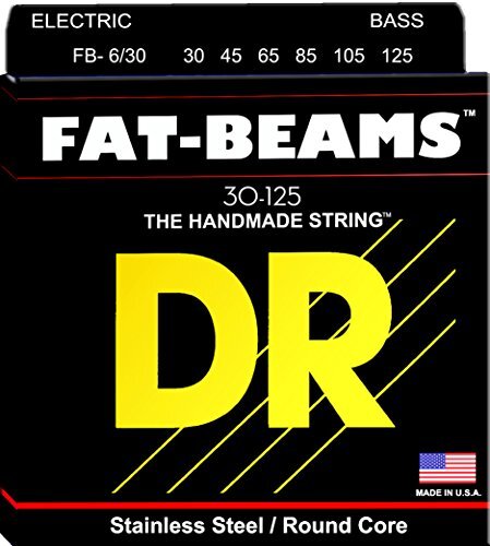 D&R Strings FB630 30-125 Medium Set Handgemaakte Fat Beam Gecoat 6-String Bass Strings