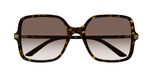 Gucci GG1449S Lunettes de Soleil Femme Havane Carrées Marron 55mm