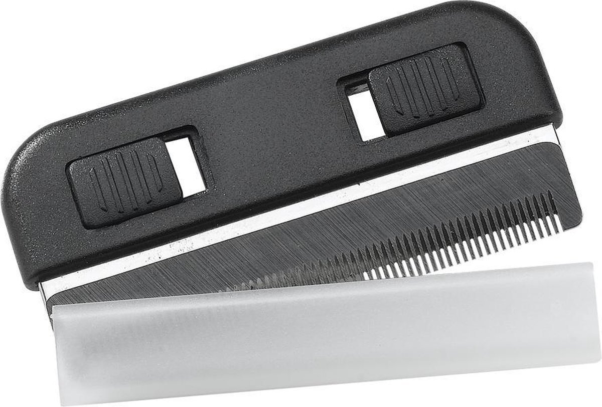 Ferplast Dierentrimmer Kort Haar 10 X 5 Cm Staal/rubber Zwart/wit zwart