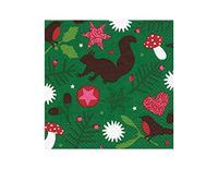 SERV.LUNCH Christmas Forest Lunch Napkins 33x33cm - 20 Pieces