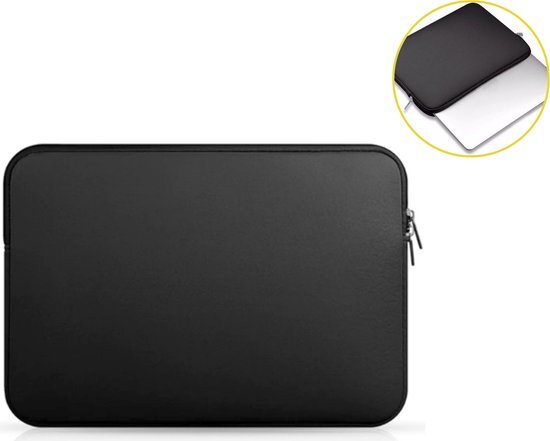 Hanamura SoftTouch Laptophoes 15.6 inch - Macbook/IPad/Thinkpad - Sleeve met ritssluiting