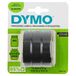 DYMO Label Tape 9mm x 3m - White on Black - 3 Pack