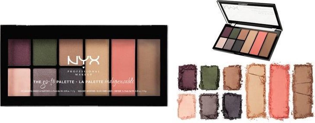 NYX Professional Makeup NYX The Go-To Oogschaduw Palette - Bon Voyage