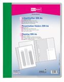 VELOFLEX 4741040 - snelhechter VELOFORM, 1 stuk, DIN A4, groen, PVC, glashelder voordeksel, geschikt voor brochurehoezen