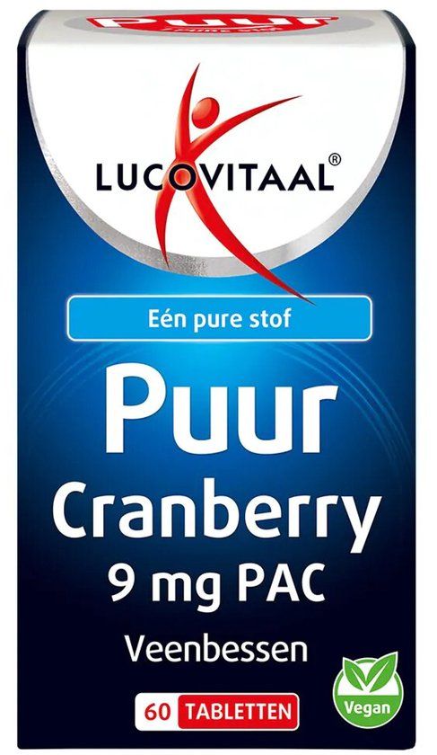 Lucovitaal Cranberry Puur 9mg PAC - 60 tabletten