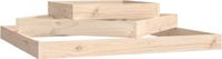 vidaXL Plantenbak 112x112x27 cm massief grenenhout