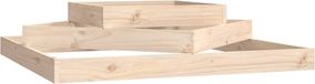 vidaXL Plantenbak 112x112x27 cm massief grenenhout
