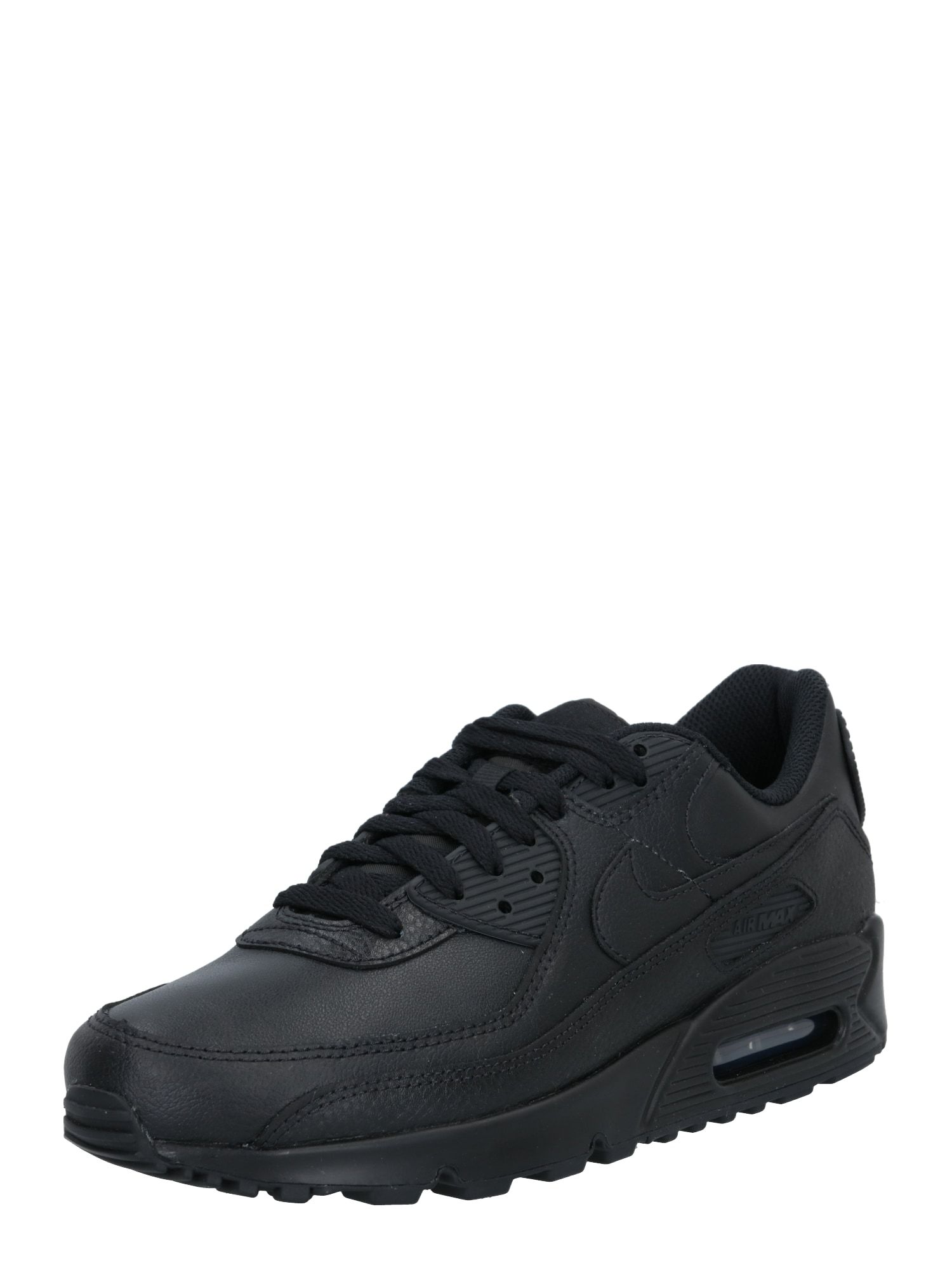 Nike Air Max 90 Leather Heren Sneakers Black/Black-Black