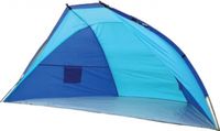 Merkloos / Sans marque Blauw beachshelter windscherm strandtent 270 x 120 cm