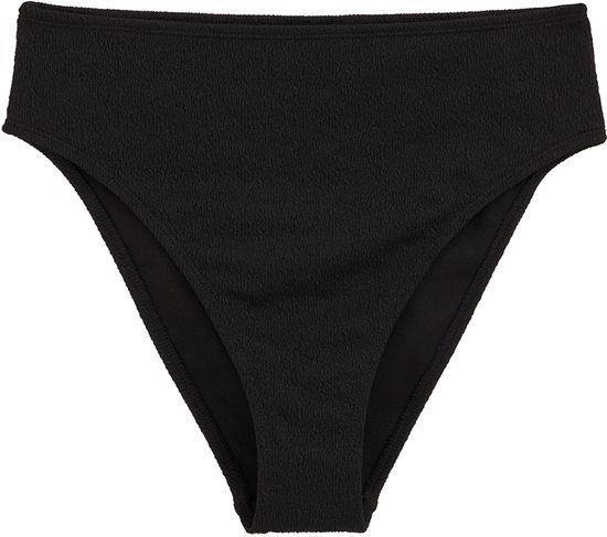 WE Fashion Dames high waist bikinibroekje met structuur