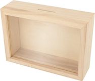 Artemio Houten spaarpot te versieren 12x17 cm